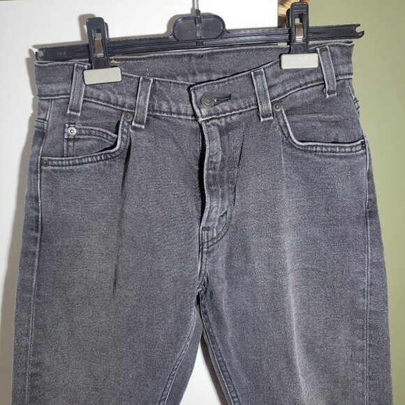 Levis 505 orange tab straight leg jeans charcoal black gray size  26 - Picture 2 of 12